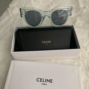 Celine transparent blue sunglasses
